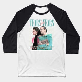 80s Retro Tears For Fears Design Baseball T-Shirt